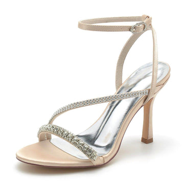 Stiletto Heel 9.5cm Silk-Like Shoes CK0328
