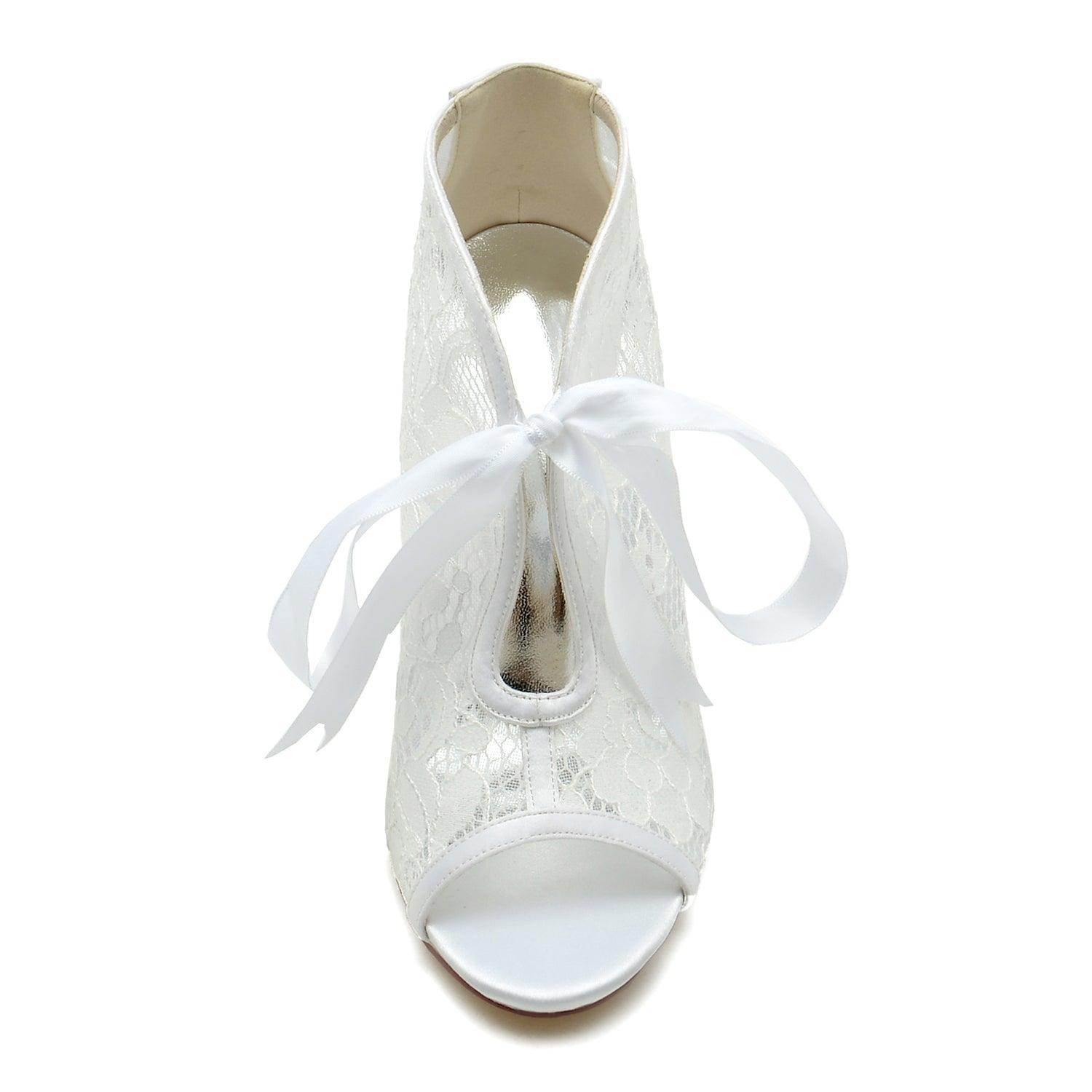 Stiletto Heel 9.5cm Lace Shoes CK0345