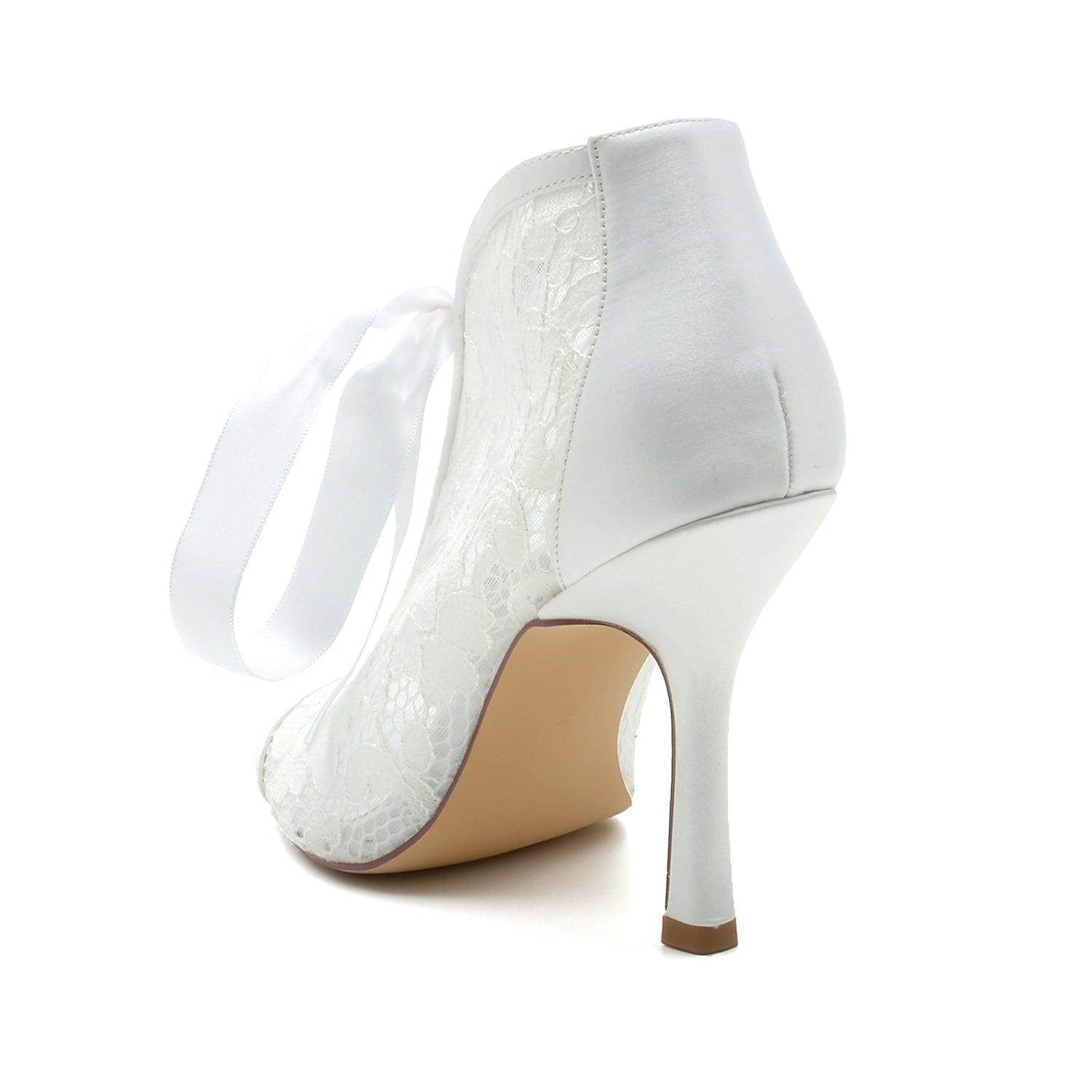 Stiletto Heel 9.5cm Lace Shoes CK0345