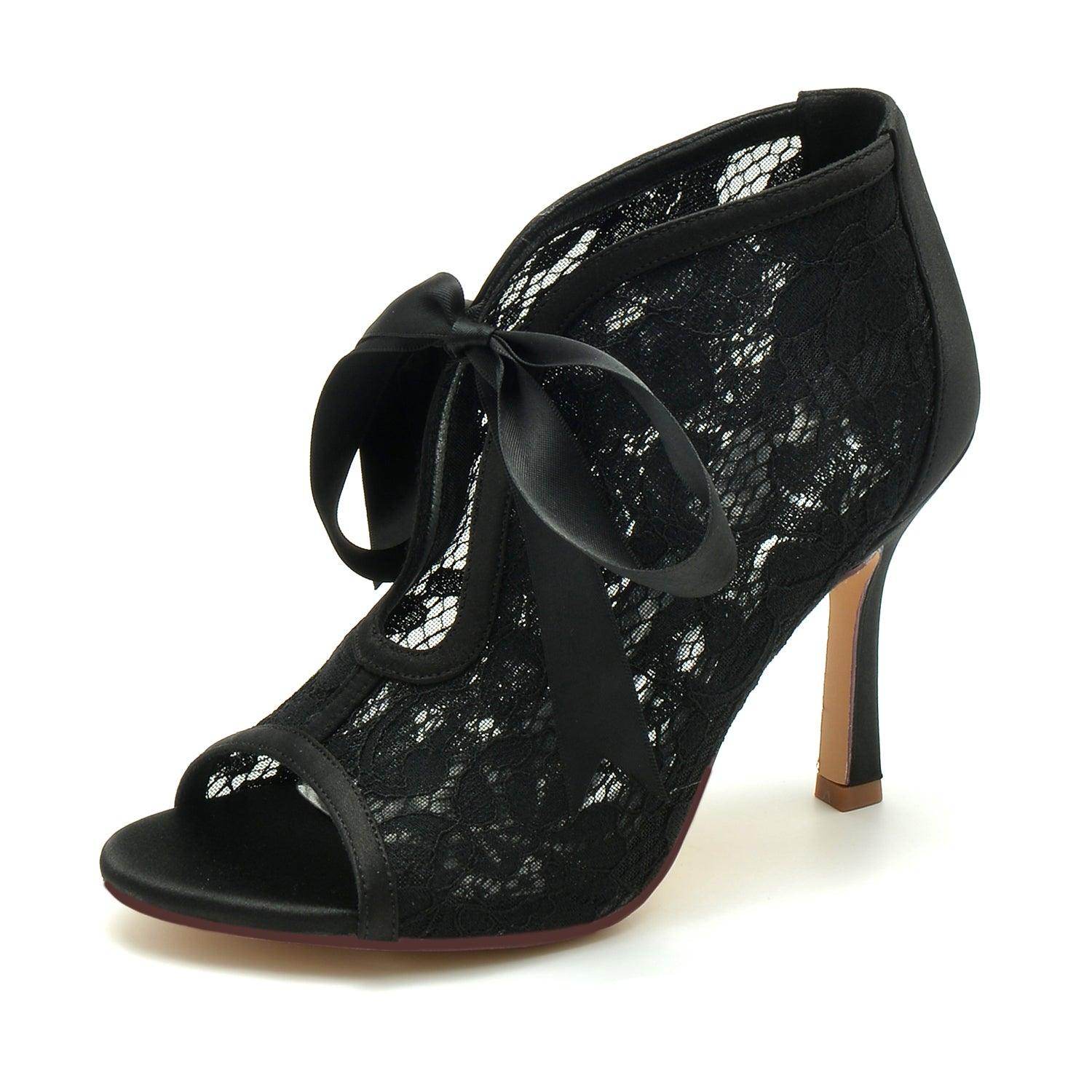 Stiletto Heel 9.5cm Lace Shoes CK0345