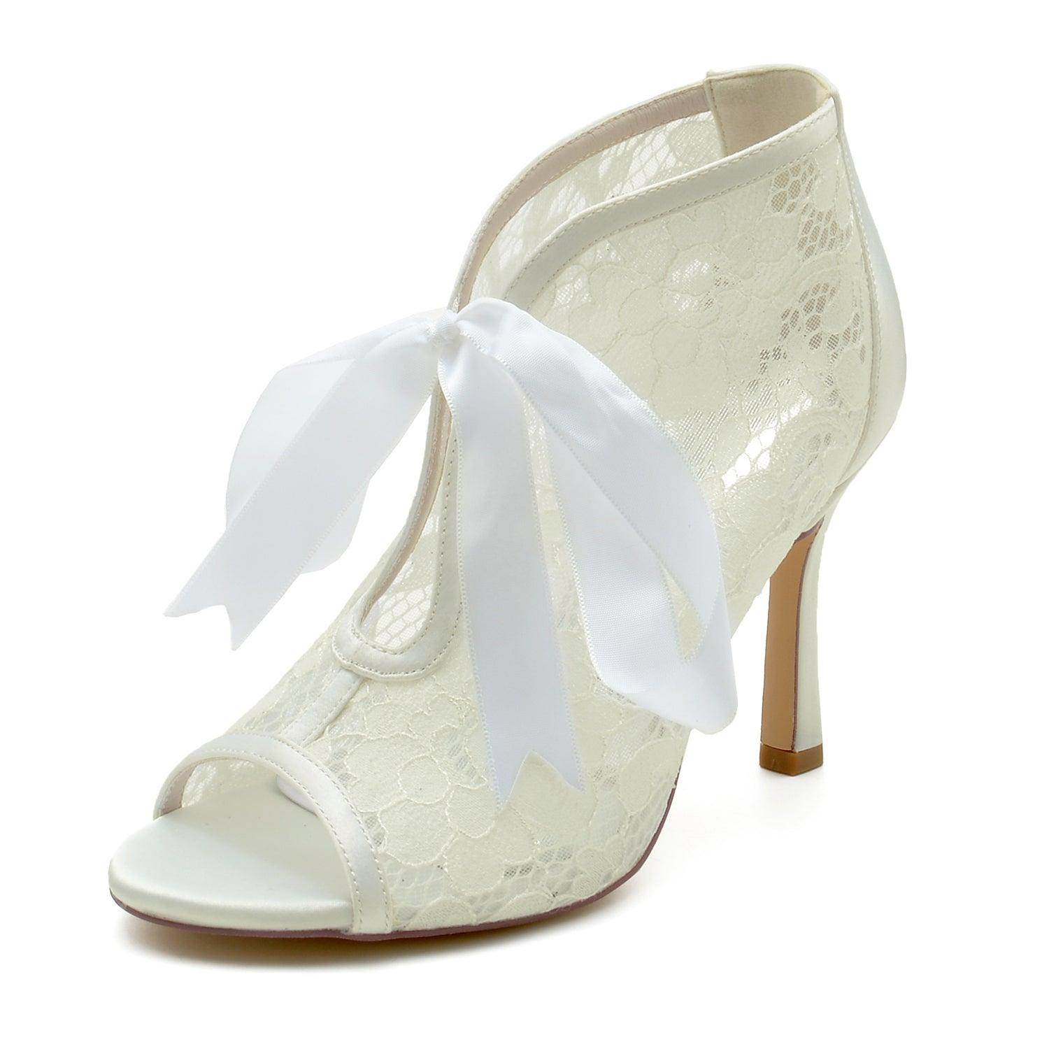 Stiletto Heel 9.5cm Lace Shoes CK0345