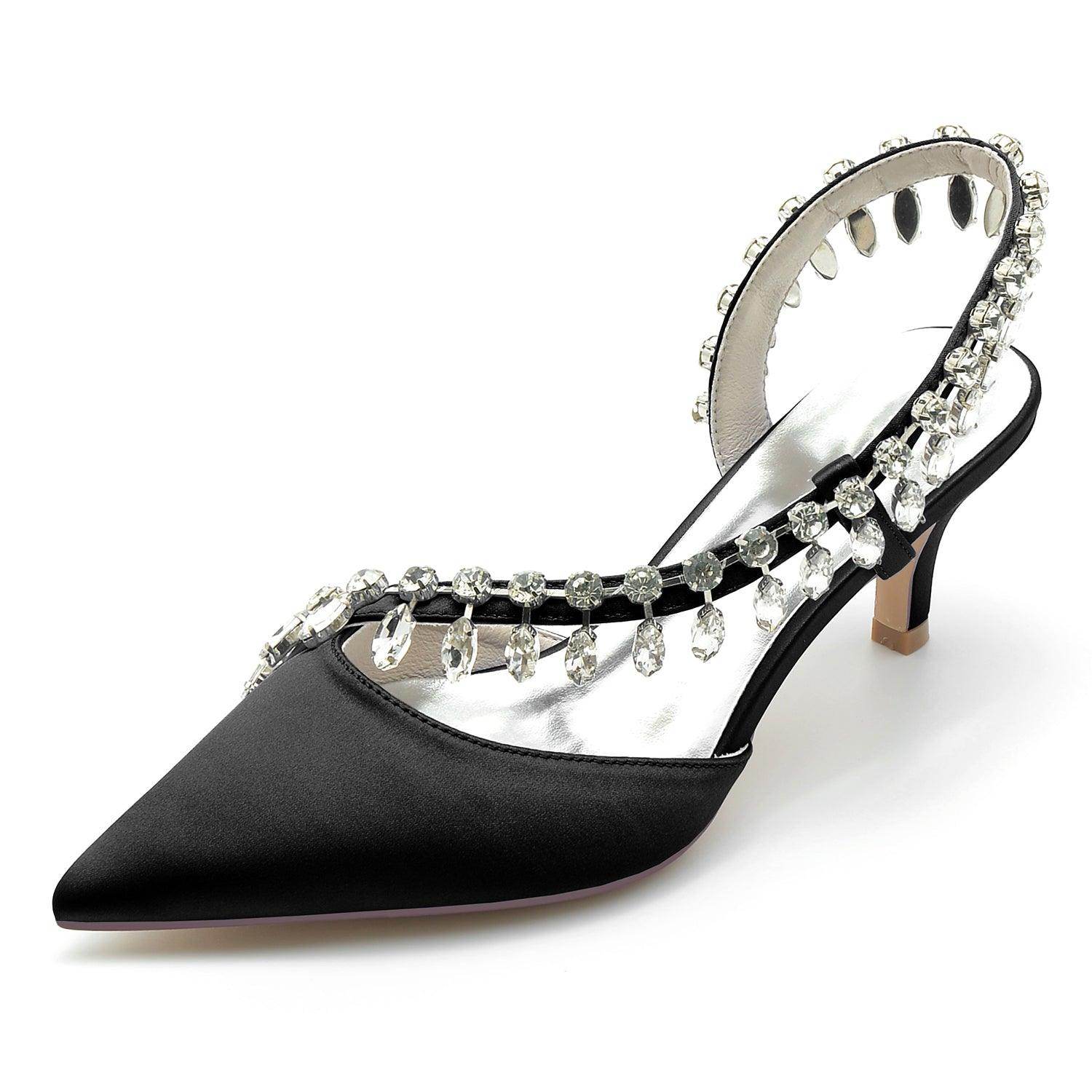 Stiletto Heel 6cm Silk-Like Shoes CK0359