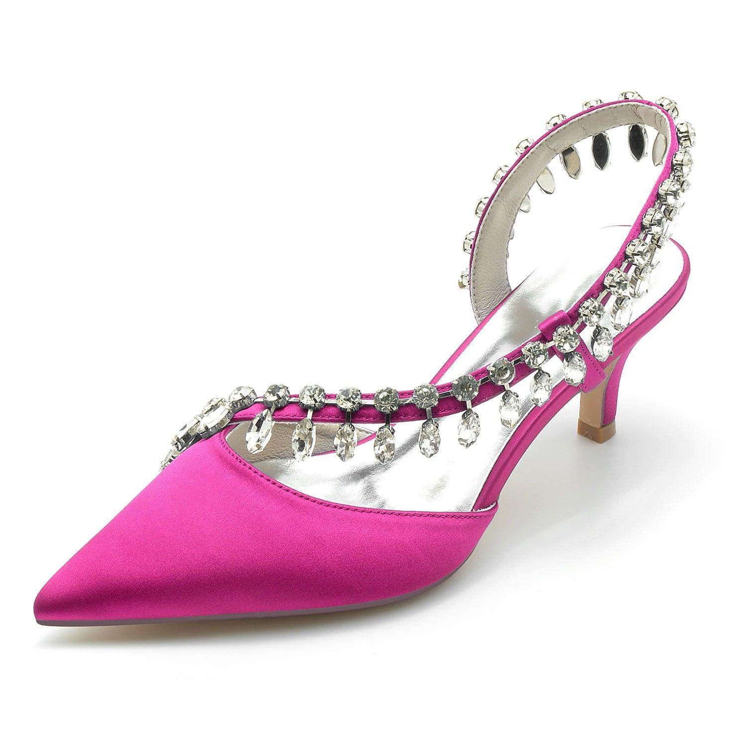 Stiletto Heel 6cm Silk-Like Shoes CK0359