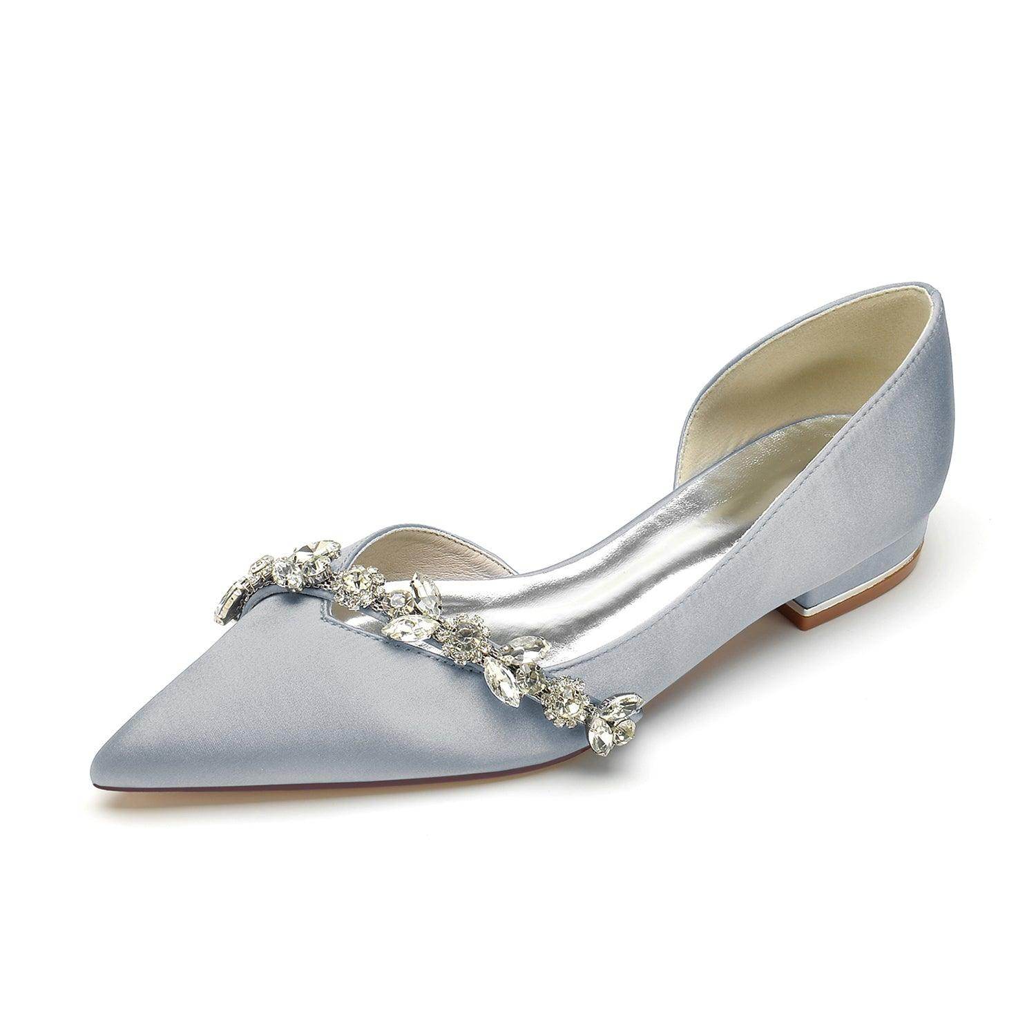 Flat Heel 2.5cm Silk-Like Shoes CK0361