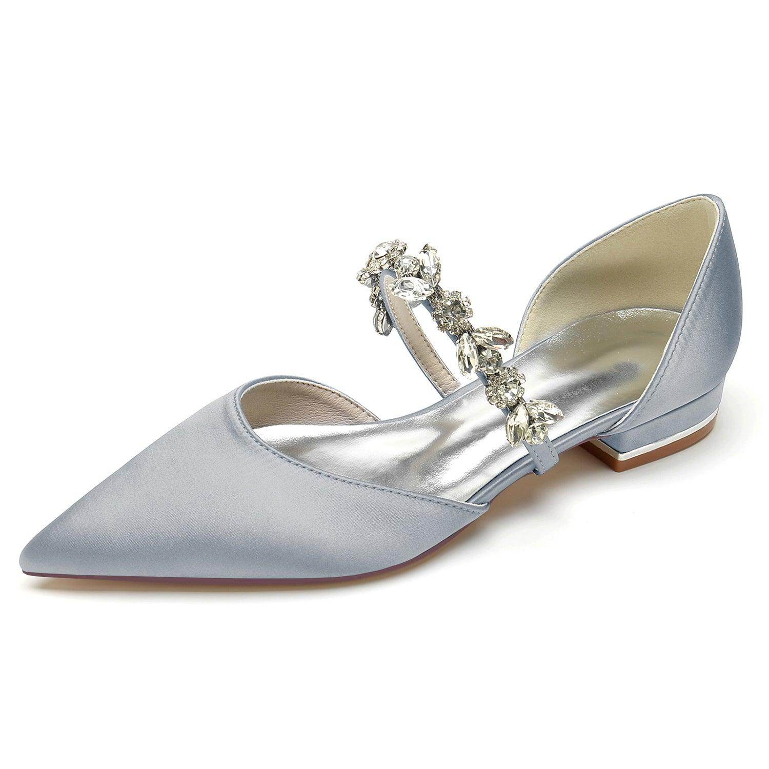 Flat Heel 2.5cm Silk-Like Shoes CK0363