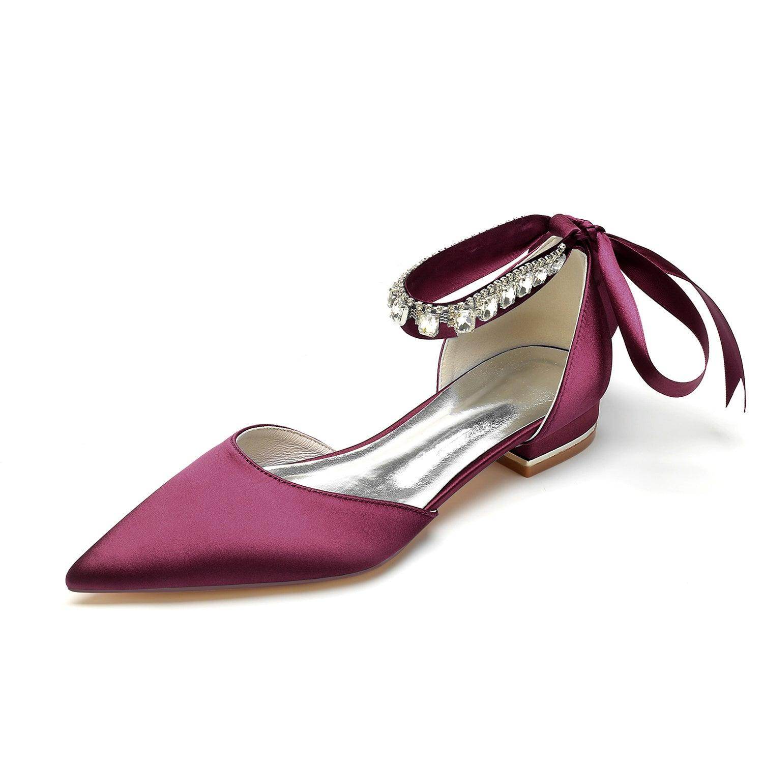 Flat Heel 2.5cm Silk-Like Shoes CK0365
