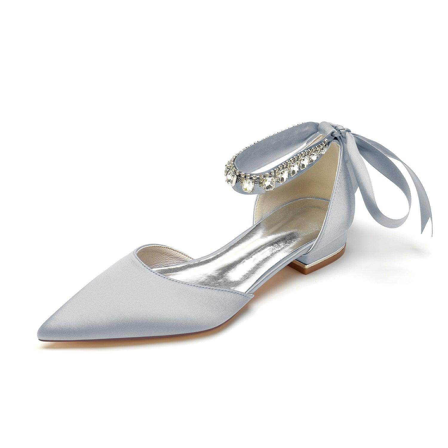 Flat Heel 2.5cm Silk-Like Shoes CK0365