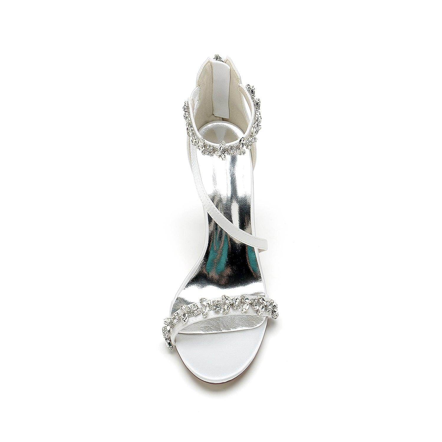 Stiletto Heel 9.5cm Silk-Like Shoes CK0391