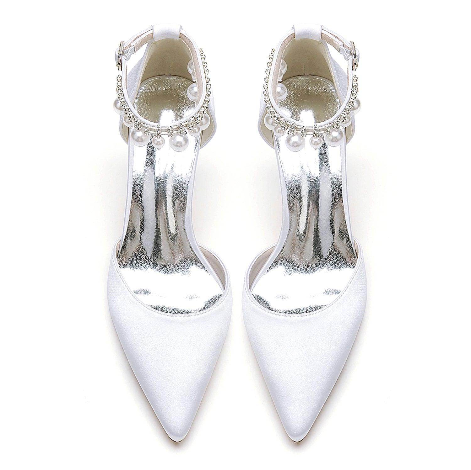 Stiletto Heel 8.5cm Silk-Like Shoes CK0442