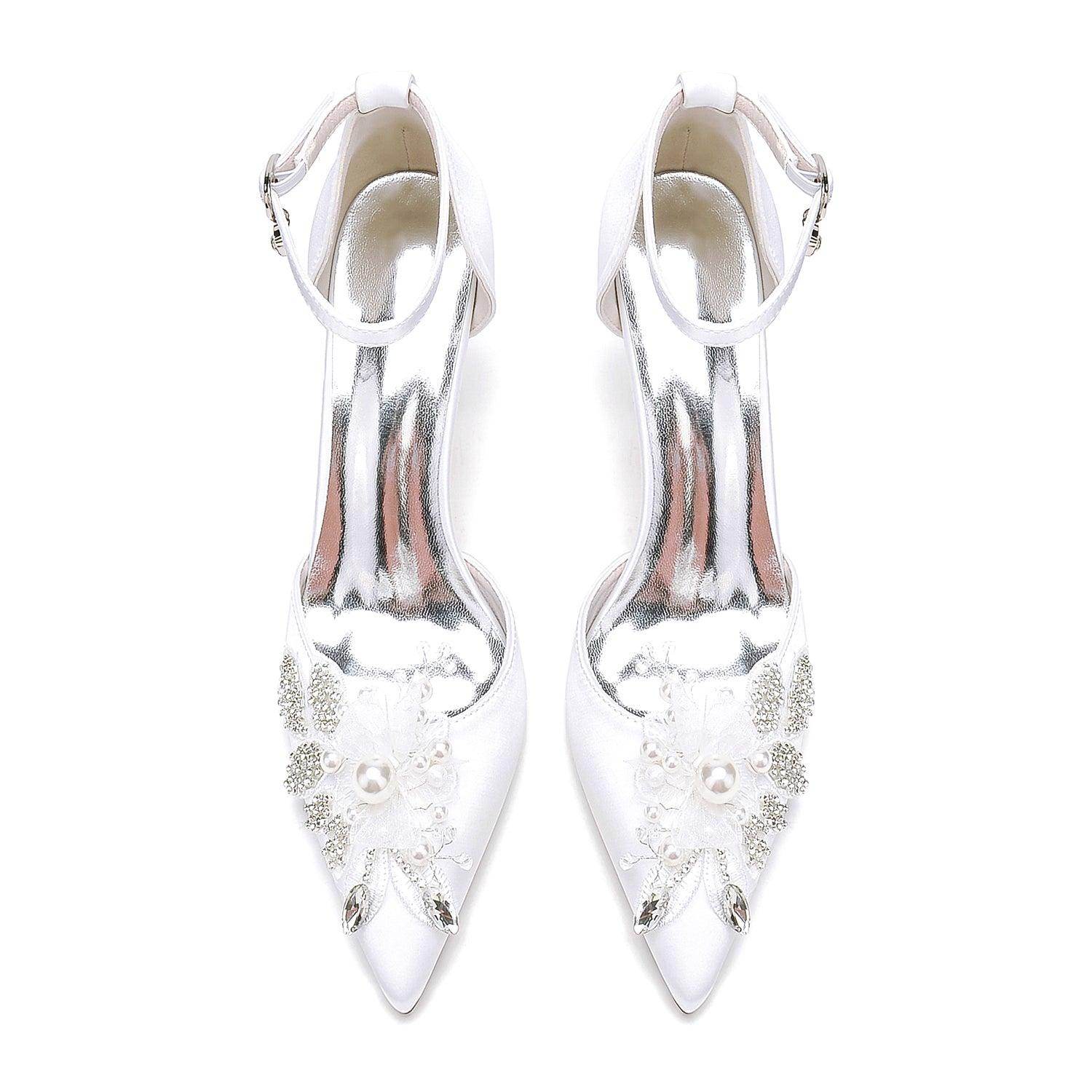 Stiletto Heel 8.5cm Silk-Like Shoes CK0476