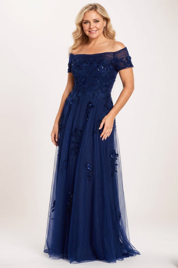 A-line Maxi Tulle Mother Dress CM0230