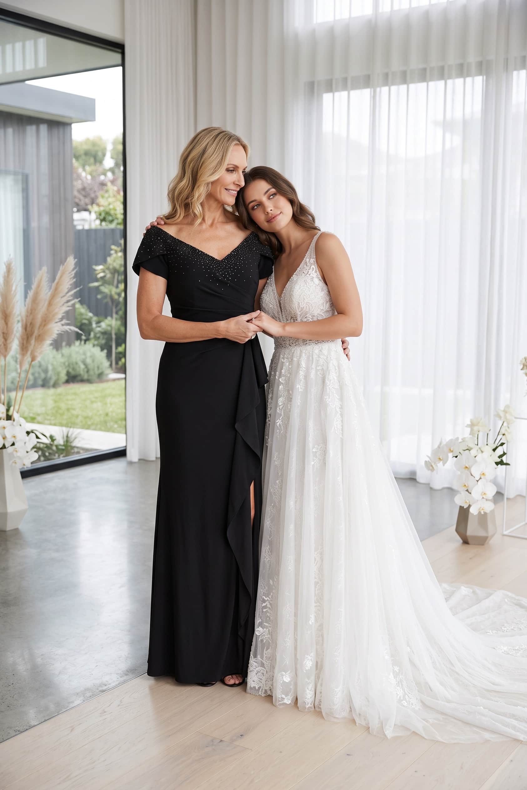 Trumpet-Mermaid Maxi Elastic Cloth Mother Dress CM0240