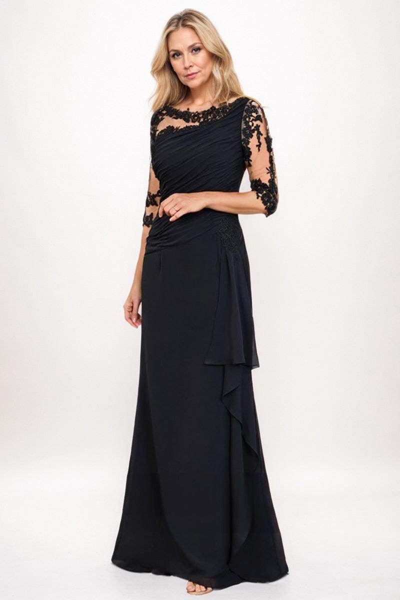 Sheath-Column Maxi Chiffon Mother Dress CM0247