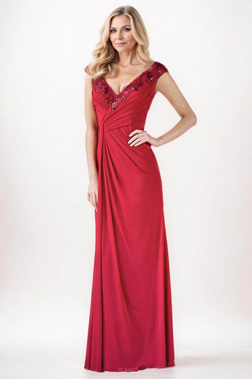 Sheath-Column Maxi Chiffon Mother Dress CM0257