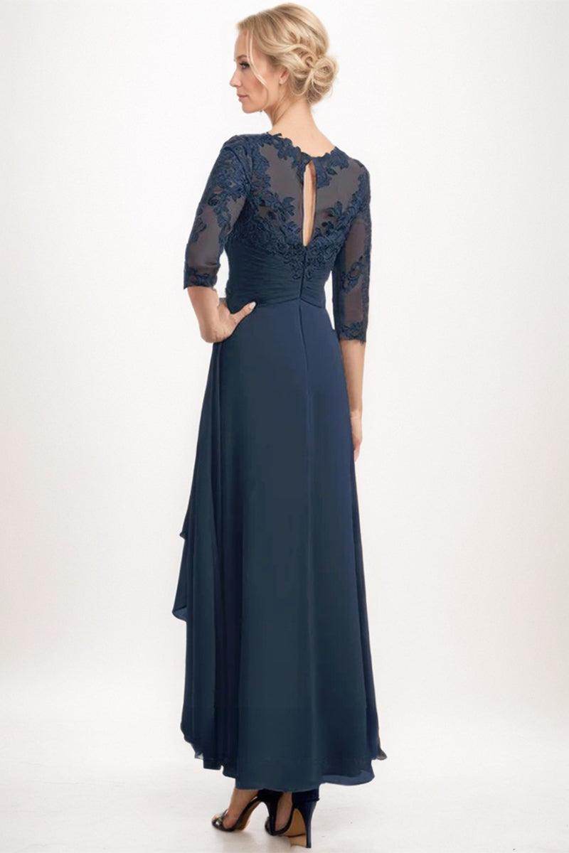 A-Line Midi Chiffon Mother Dress CM0264