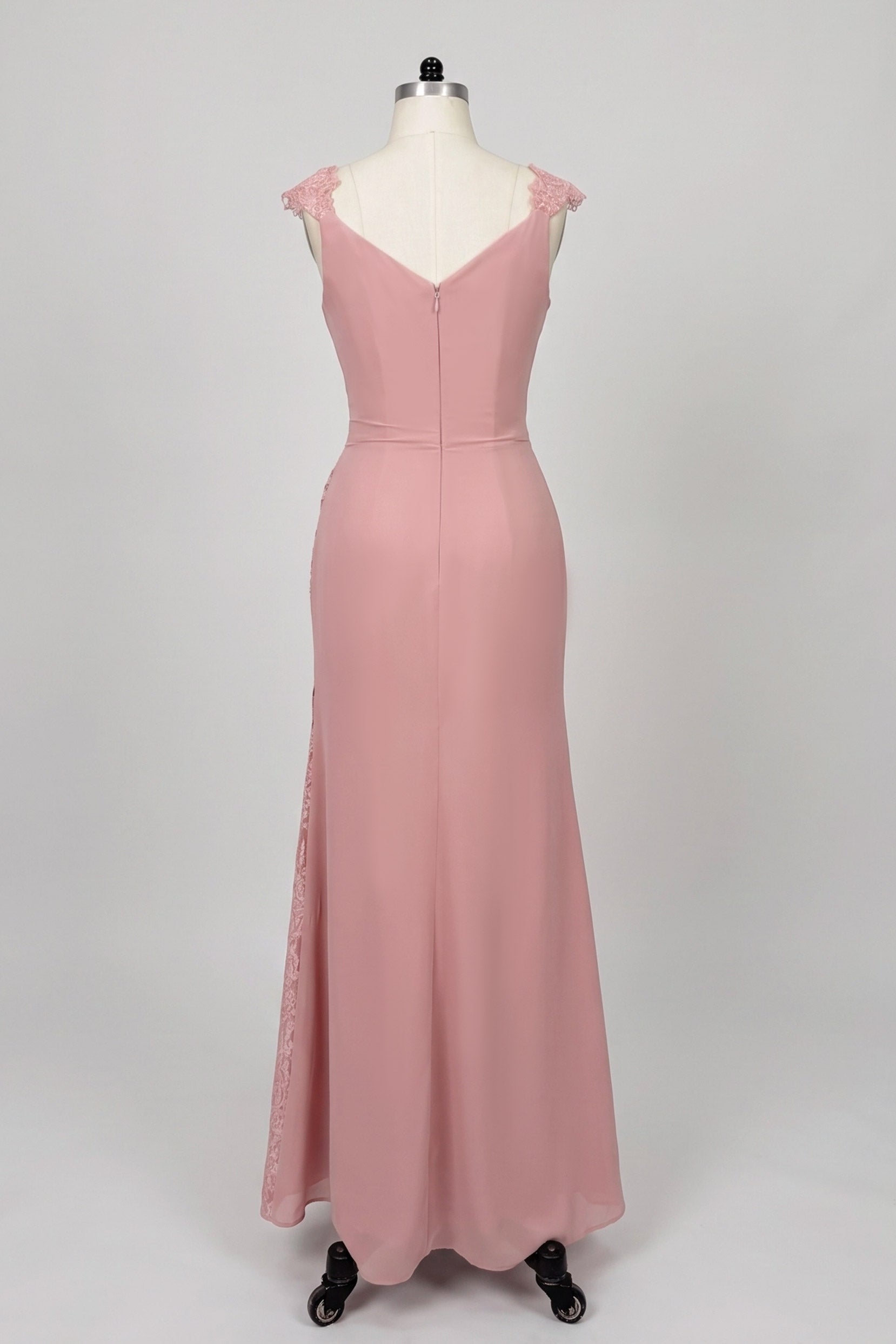 Sheath-Column Maxi Chiffon Mother Of The Bride Dress CM0275