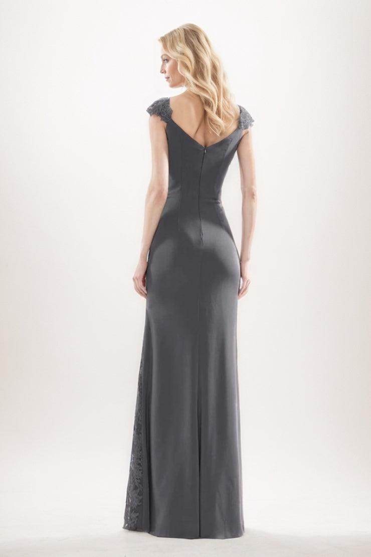 Sheath-Column Maxi Chiffon Mother Of The Bride Dress CM0275