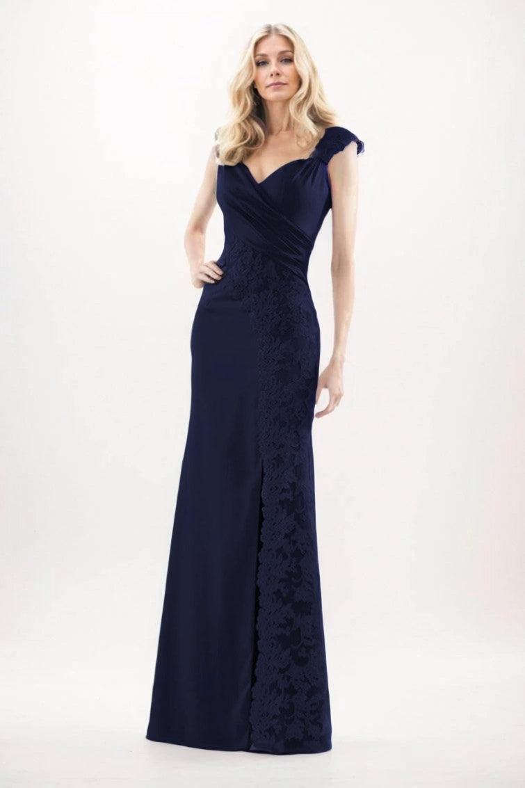 Sheath-Column Maxi Chiffon Mother Of The Bride Dress CM0275