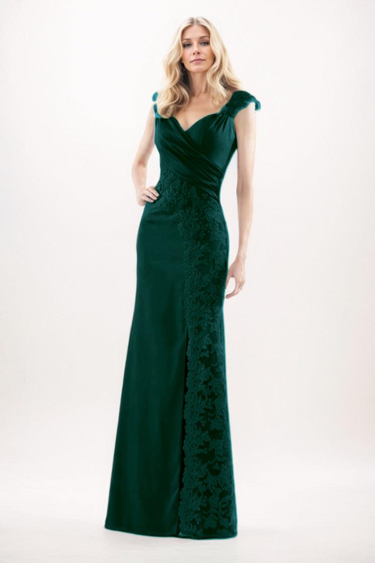 Sheath-Column Maxi Chiffon Mother Of The Bride Dress CM0275