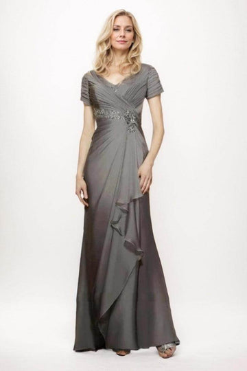Sheath-Column Maxi Chiffon Mother Of The Bride Dress CM0277