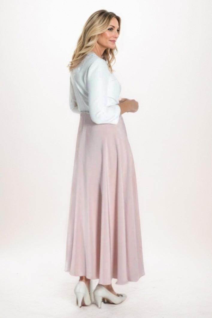 A-Line Maxi Silk-Like Mother Of The Bride Dress CM0282