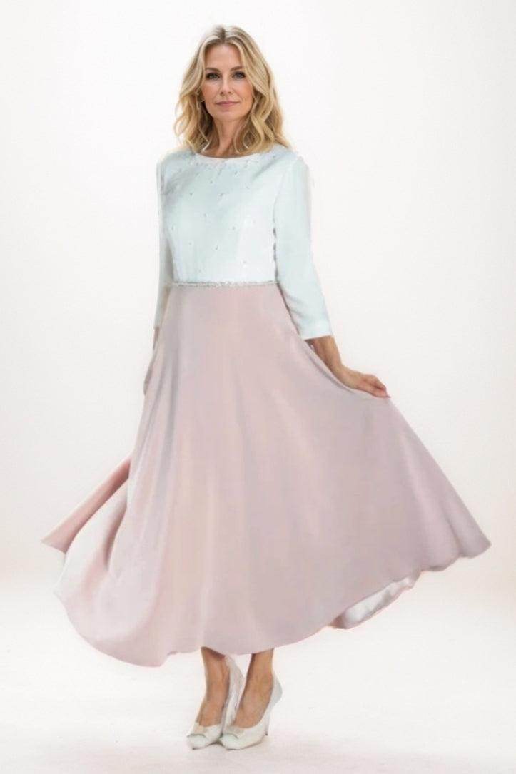 A-Line Maxi Silk-Like Mother Of The Bride Dress CM0282