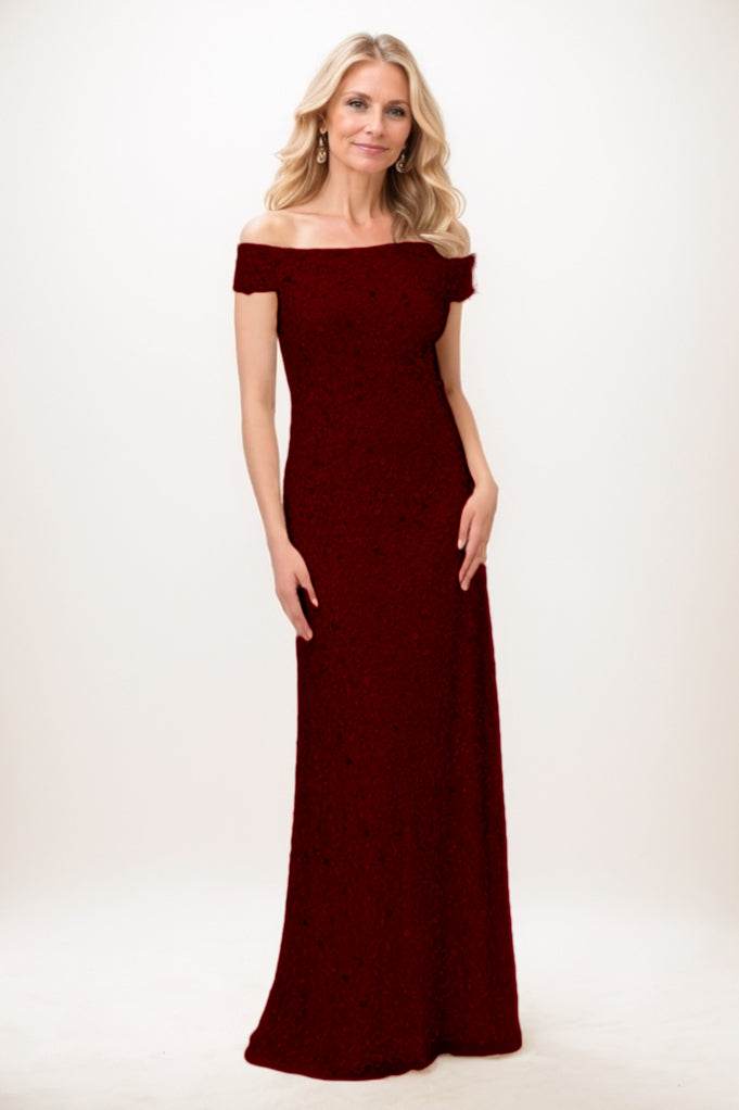 Sheath-Column Maxi Sequined Mother Of The Bride Dress CM0285