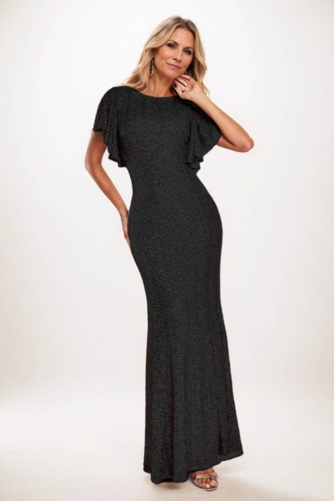 Mermaid Maxi Sequined Mother Of The Bride Dress CM0286