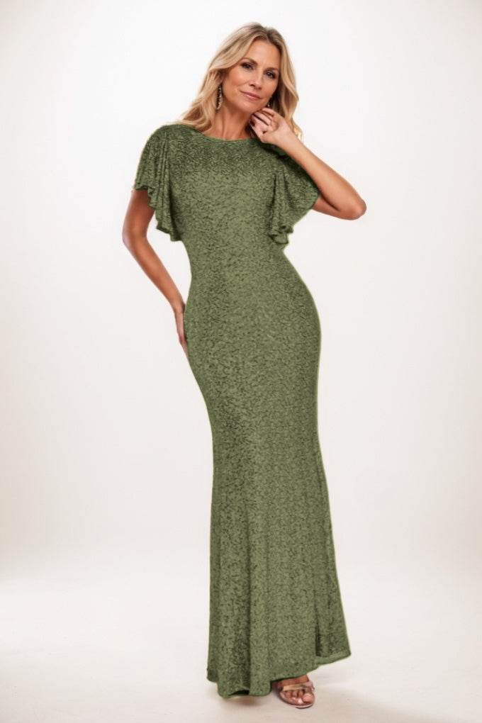 Mermaid Maxi Sequined Mother Of The Bride Dress CM0286