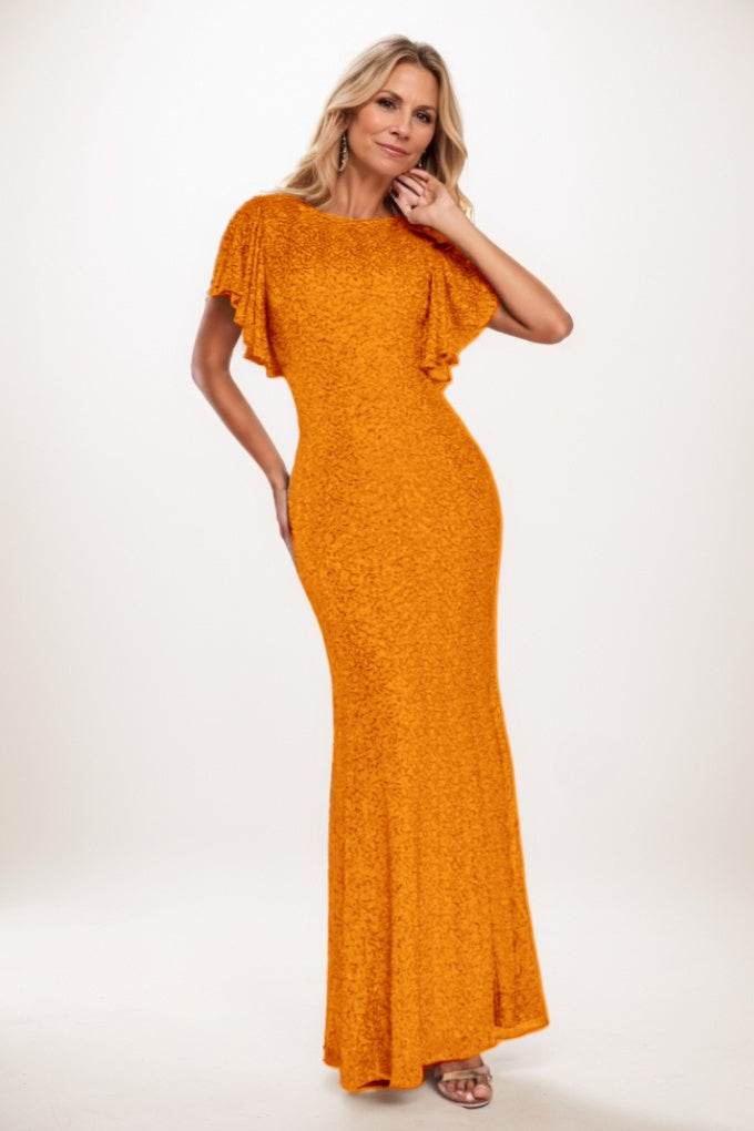 Mermaid Maxi Sequined Mother Of The Bride Dress CM0286