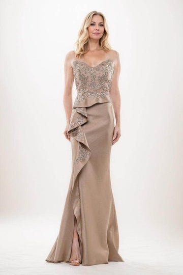 Mermaid Maxi Satin Mother Of The Bride Dress CM0288