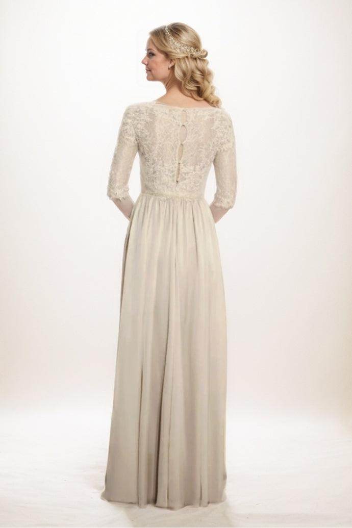 A-Line Maxi Chiffon Mother Of The Bride Dress CM0289