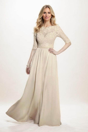A-Line Maxi Chiffon Mother Of The Bride Dress CM0289