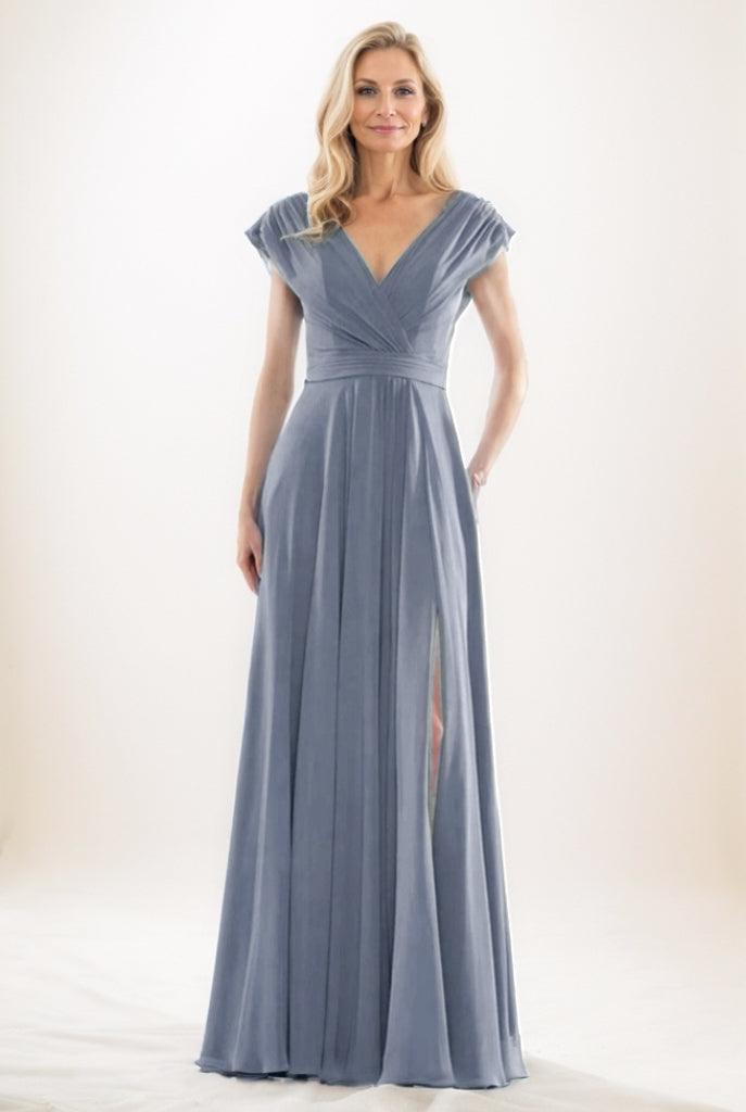 A-Line Maxi Chiffon Mother Of The Bride Dress CM0290