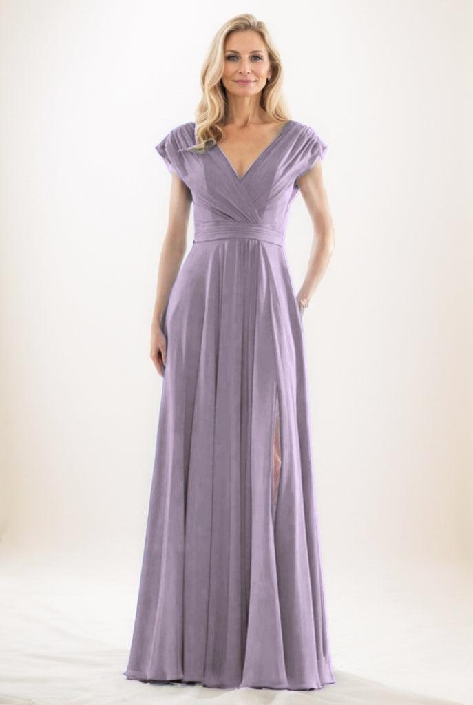 A-Line Maxi Chiffon Mother Of The Bride Dress CM0290