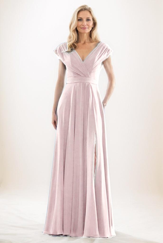 A-Line Maxi Chiffon Mother Of The Bride Dress CM0290