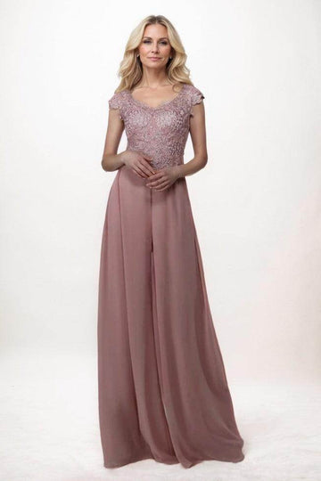 Jumpsuit Maxi Chiffon Mother Of The Bride Dress CM0311