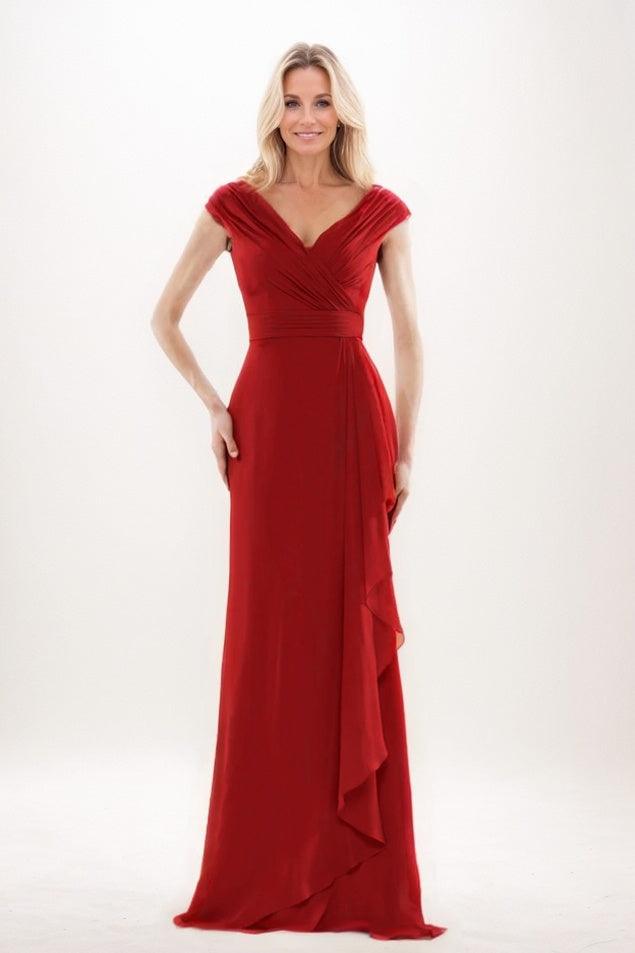 Sheath-Column Maxi Chiffon Mother Of The Bride Dress CM0312