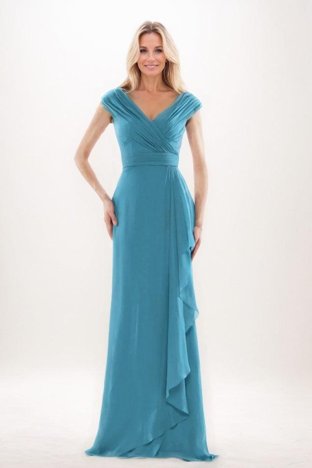 Sheath-Column Maxi Chiffon Mother Of The Bride Dress CM0312