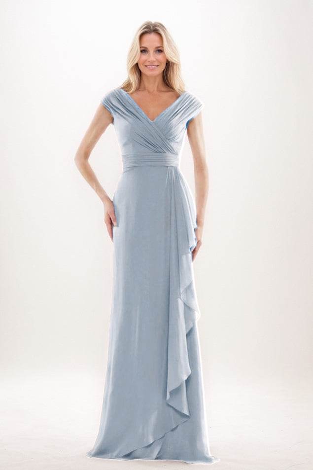 Sheath-Column Maxi Chiffon Mother Of The Bride Dress CM0312