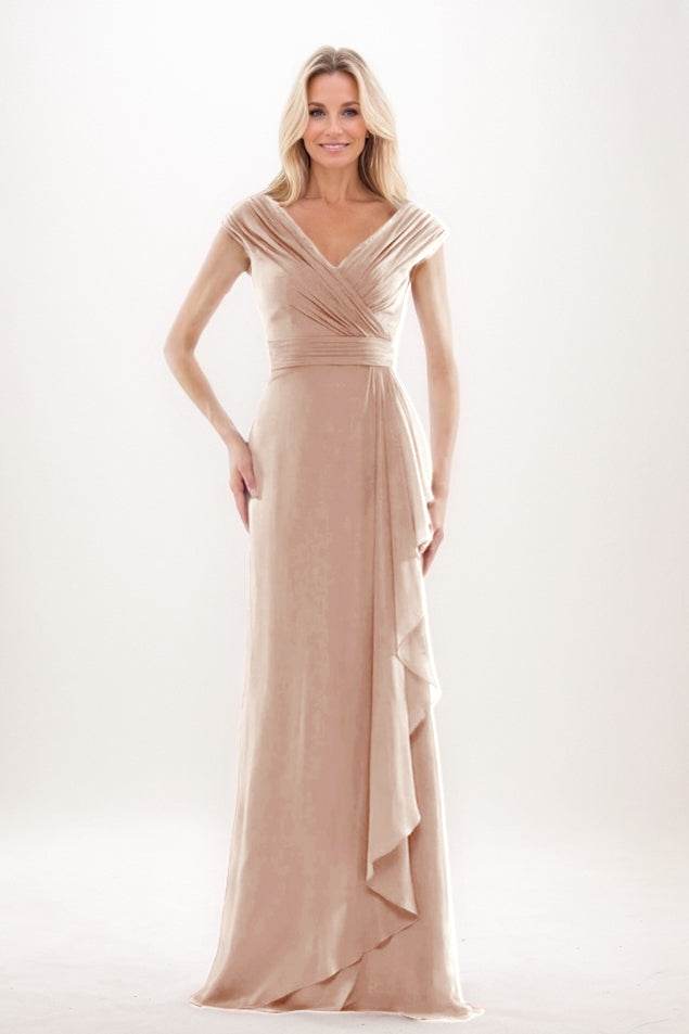 Sheath-Column Maxi Chiffon Mother Of The Bride Dress CM0312