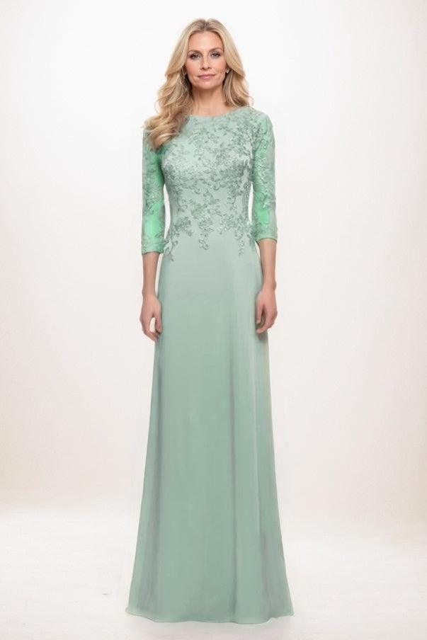 A-Line Maxi Chiffon Mother Of The Bride Dress CM0313