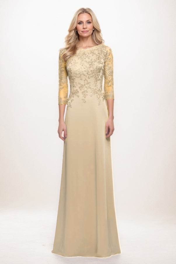 A-Line Maxi Chiffon Mother Of The Bride Dress CM0313