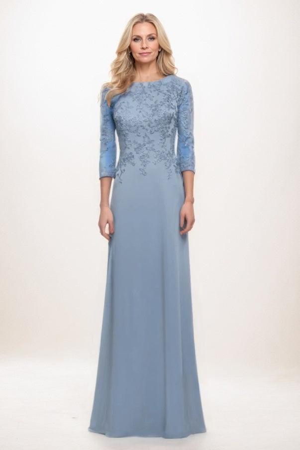 A-Line Maxi Chiffon Mother Of The Bride Dress CM0313
