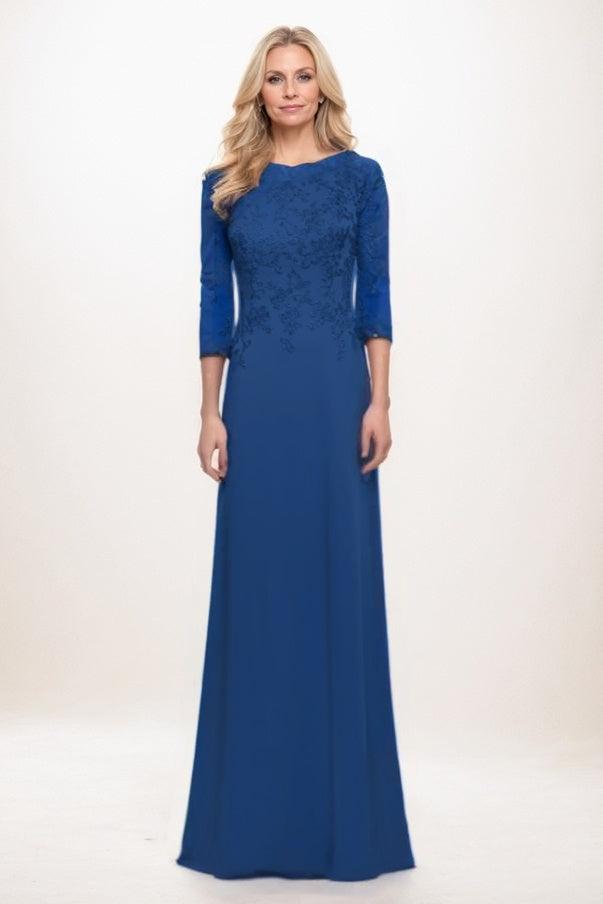 A-Line Maxi Chiffon Mother Of The Bride Dress CM0313