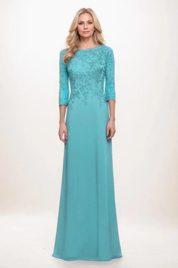 A-Line Maxi Chiffon Mother Of The Bride Dress CM0313