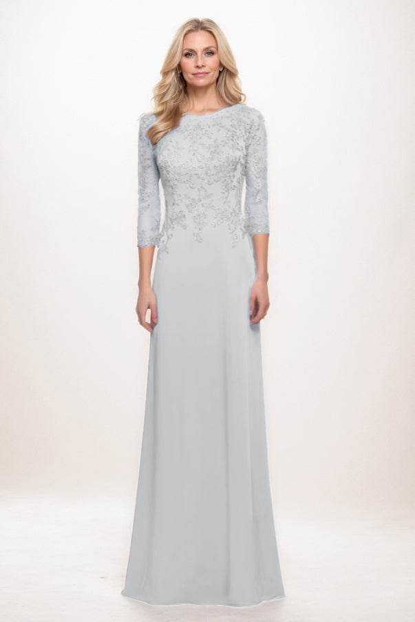 A-Line Maxi Chiffon Mother Of The Bride Dress CM0313
