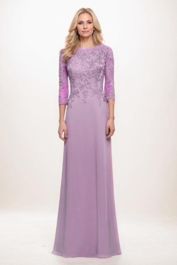 A-Line Maxi Chiffon Mother Of The Bride Dress CM0313