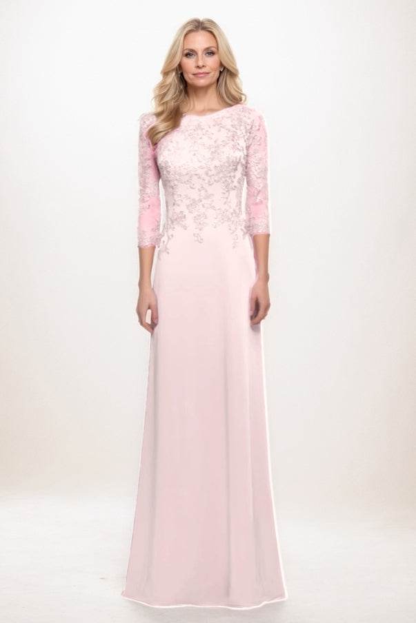 A-Line Maxi Chiffon Mother Of The Bride Dress CM0313