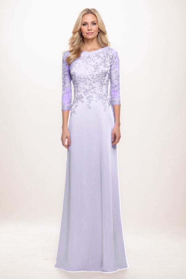 A-Line Maxi Chiffon Mother Of The Bride Dress CM0313